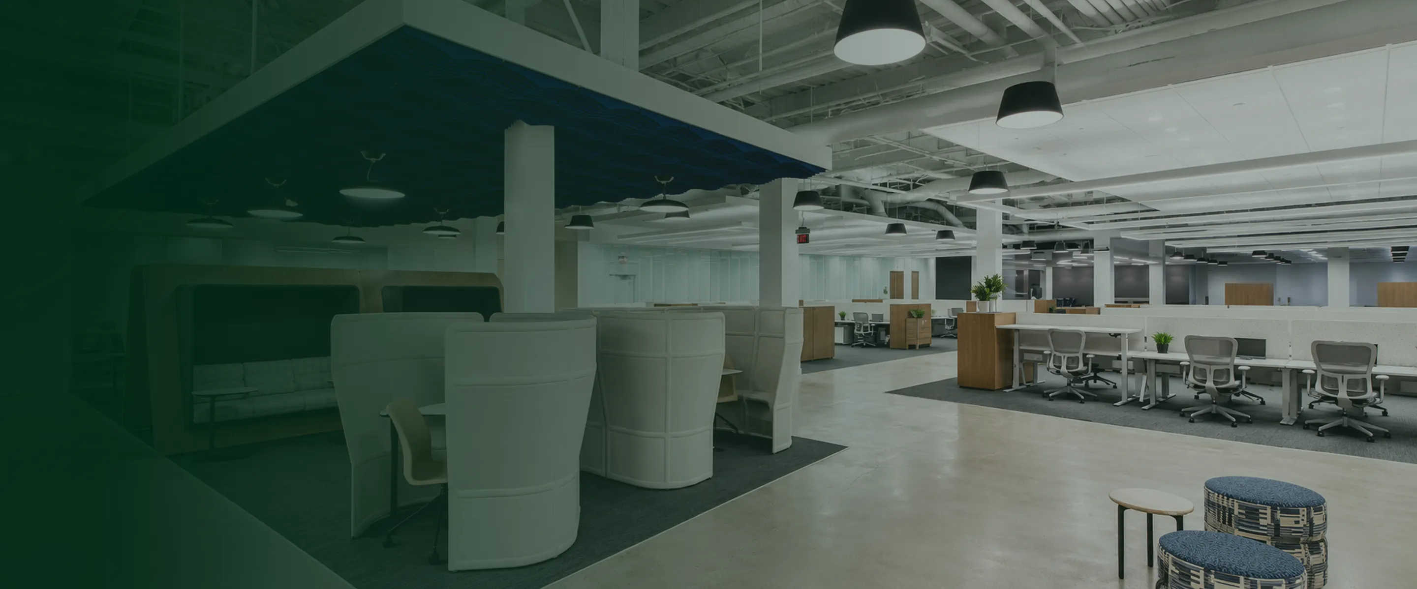 Berkadia office in India with meeting, training and townhall AV by Office Basics