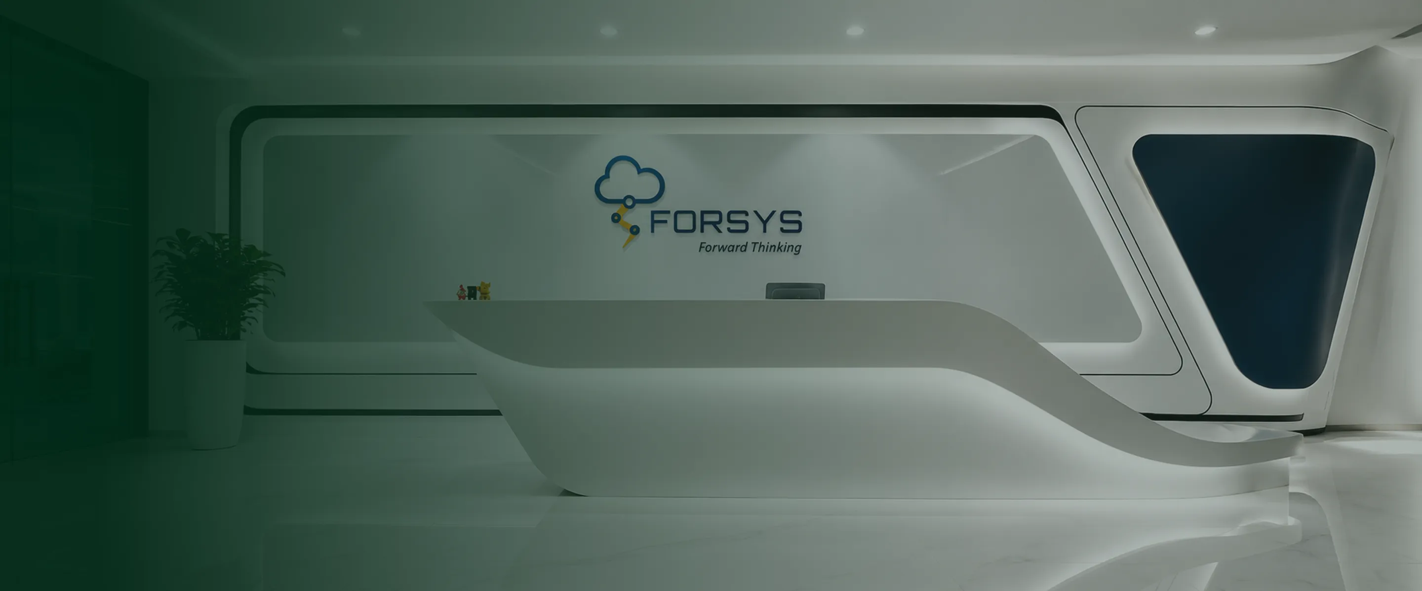 Forsys new facility townhall and meeting rooms with interactive displays by Office Basics