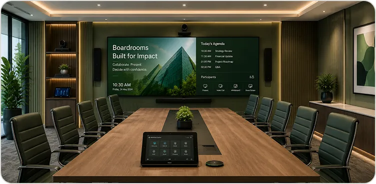 Boardrooms AV installation