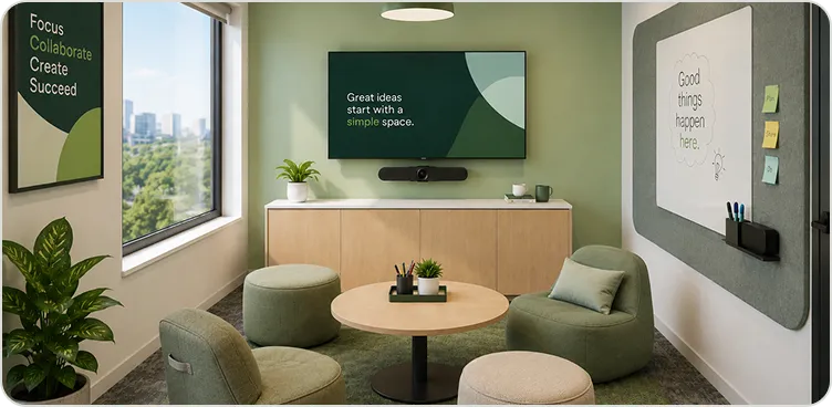 Huddle rooms AV installation