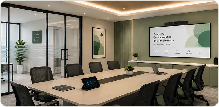 Classroom conferencing and collaboration system for hybrid learning