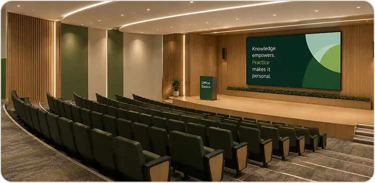 Auditoriums AV solution