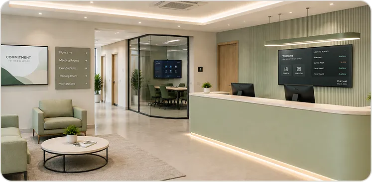 Reception & Lobby AV solution